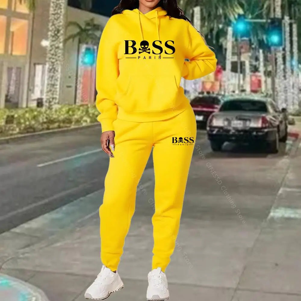 2026 Neue Damen-Trainingsanzug Sweatshirt Sweatpants Hochwertige Outfits Anzug Designer Luxus Herbst Winter Kleidung Damen Hosen Set