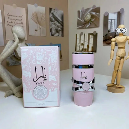 Lattafa Yara für Damen 100ml Eau de Parfum Spray Hochwertiges Arabisches Parfum Langanhaltender Duft Sexy Pheromon-Duft
