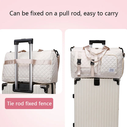 Langlebige Nylon-Reisetasche, tragbare Sport- und Fitness-Tasche , Schulter-Duffel-Trainingsbag, geräumig, Argyle