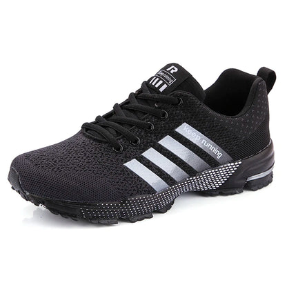 Neue Herren- und Damen-Sportschuhe mit fliegendem Mesh-Obermaterial für Frühling und Sommer, atmungsaktiv, bis EU Grösse 45.5