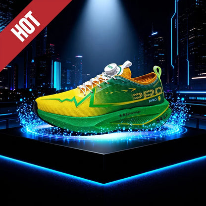 Fluoreszierende Laufschuhe Kohlefaserplatte Marathon Herren Sport Atmungsaktiv Leicht Damen Bequeme Sportliche Sneakers Freizeit