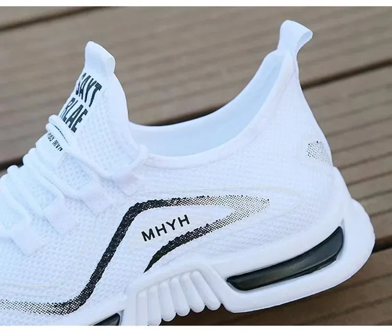 Herrenschuhe Slip-On Modische Sneaker Herrensport-Laufschuhe Atmungsaktive Fitness-Trainings- und Walking-Tennisschuhe Rutschfeste Workout-Flats