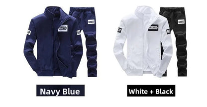 Trendiger Hoodie Herren Stehkragenjacke Lässige Sportbekleidung Lange Hose Frühling Herbst Jugend Große Größen Kleidung Set