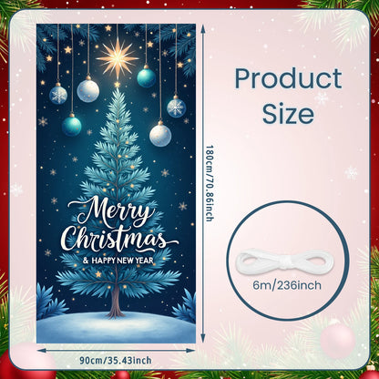 Weihnachts-Flaggenbanner für die Veranda, Türbanner, Weihnachtsdekorationen für Zuhause 2025, Ornamente, Weihnachtsgeschenke, Navidad, Neujahrsdekoration 2026