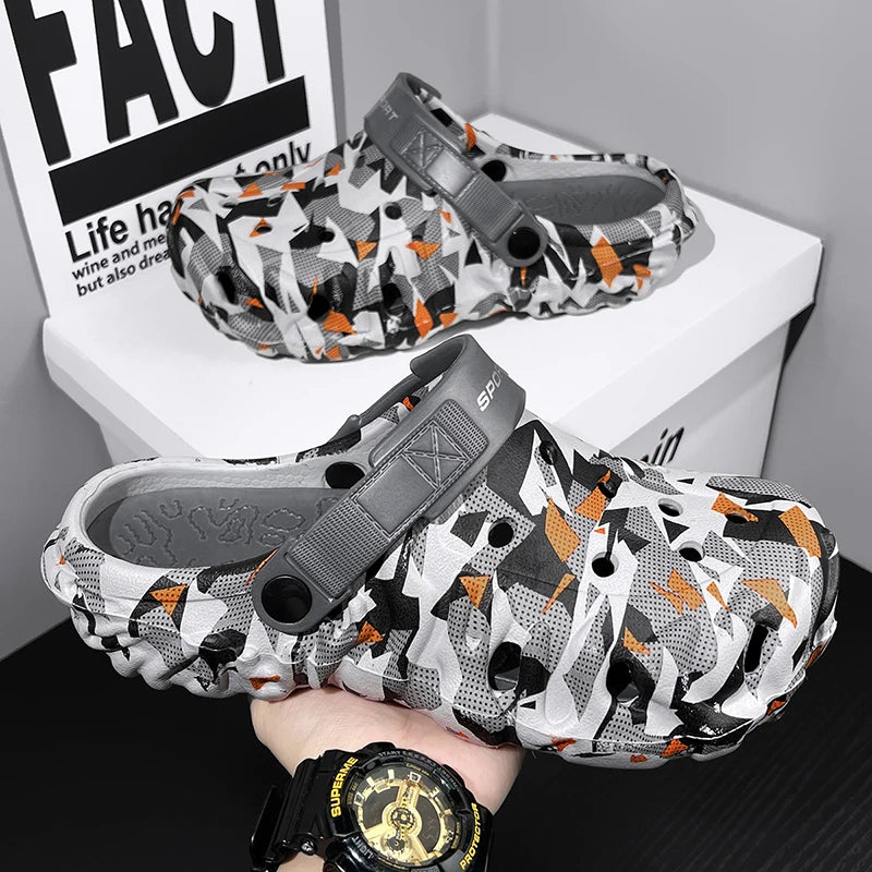 2026 Herren-Hauben-Clogs Hausschuhe Herren Gartenschuhe Für Herren Arch Support Slides Sommermode Strandschuhe Rutschfeste EVA-Hausschuhe