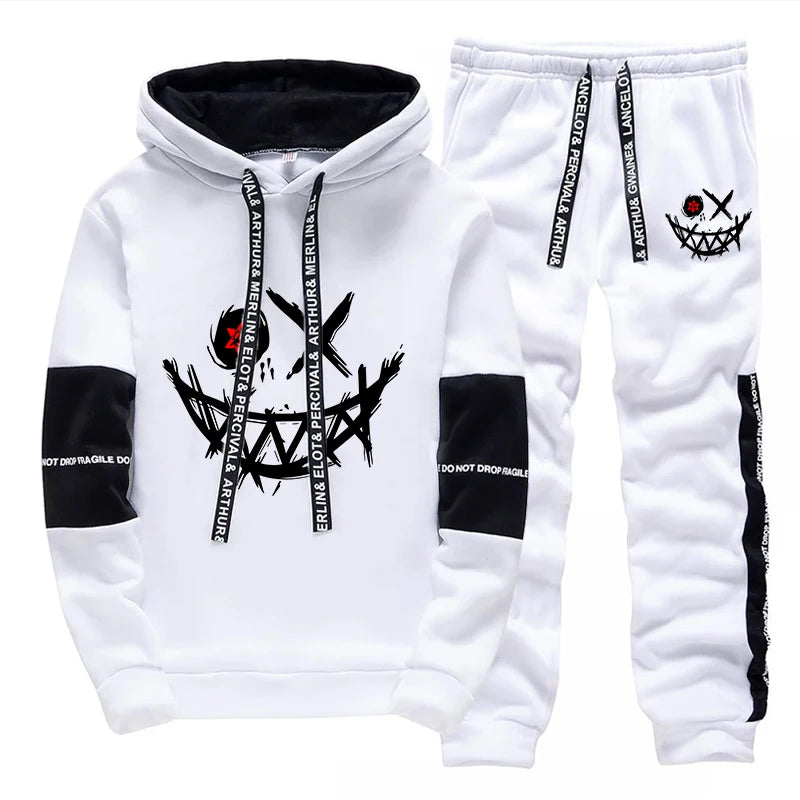Damen / Herren Einzelteile oder Set ; Trainingsanzug Bedrucktes Sweatshirt + Sweatpants Freizeit Hoodie Hosen Streetwear