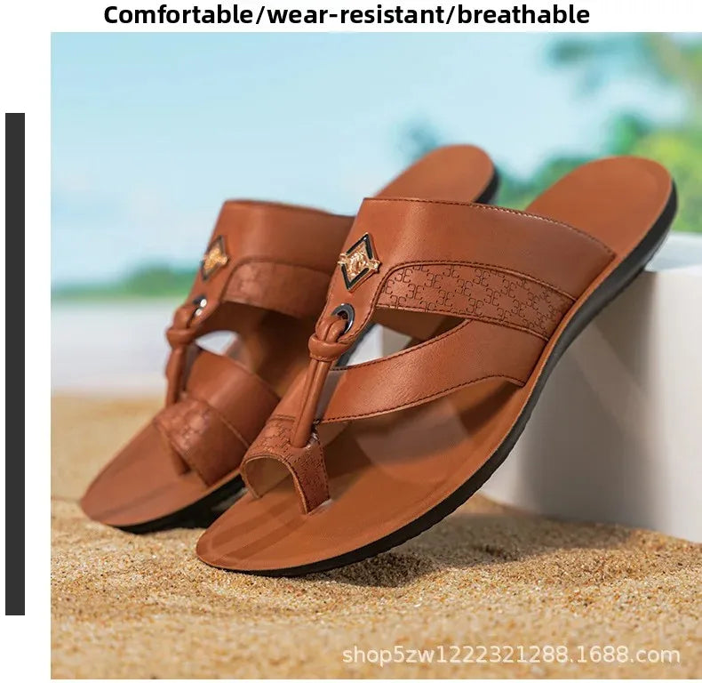 Modische Herrenslipper in großen Größen, Tanga-Stil, Sommer 2026, Splice-Design, glattes Haar, grenzüberschreitende Slipper, modische Clogs