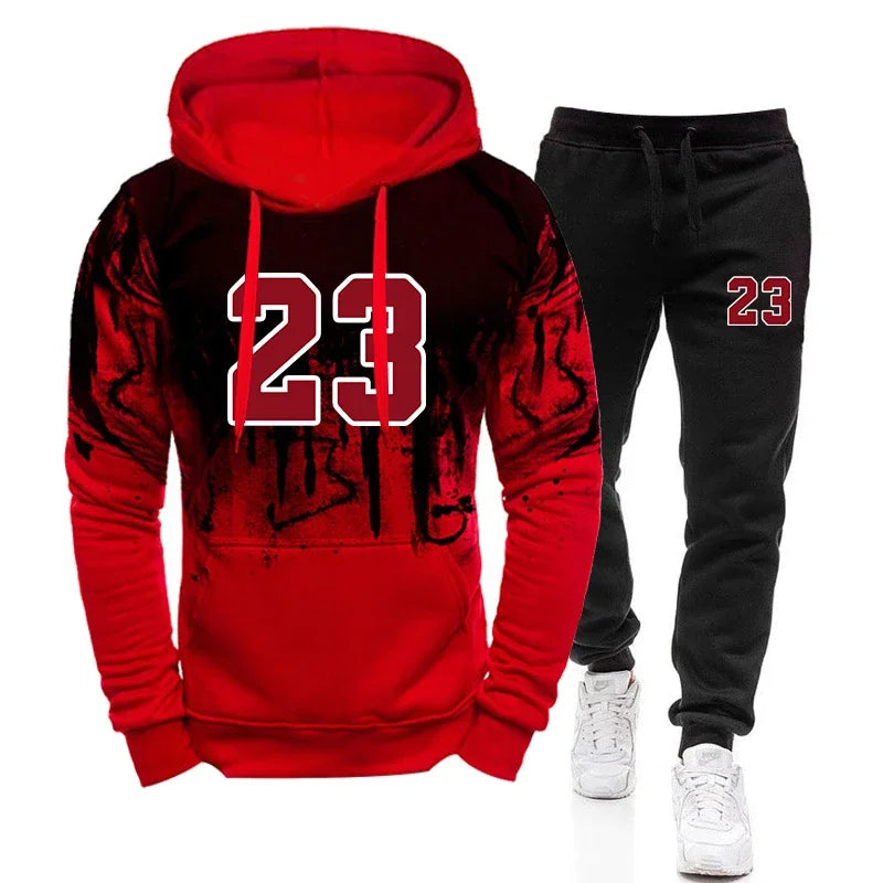 Lässige Kapuzenpullover Jogging-Sweatshirts für Männer Top-Mode Bequeme Herbst-Winter-Alltagskleidung Sport-Sweatpants