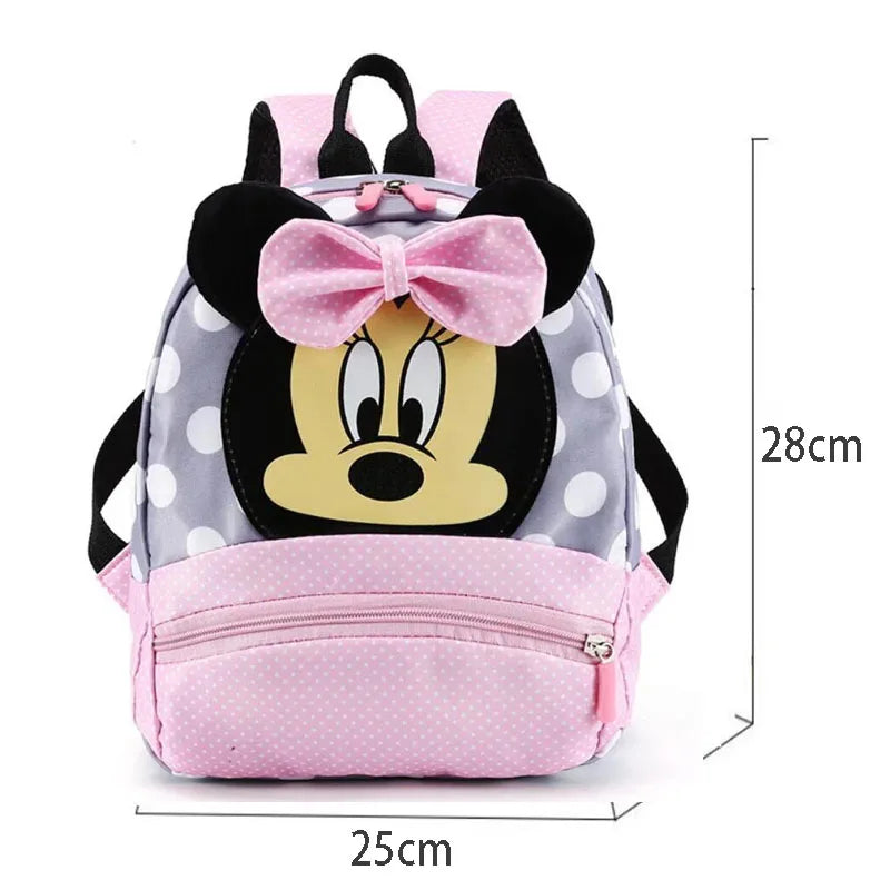 Disney Cartoon-Rucksack für Babys Jungen und Mädchen Minnie Mickey Mouse Kinder Süßer Schulranzen Kindergarten-Rucksack Geschenk für Kinder