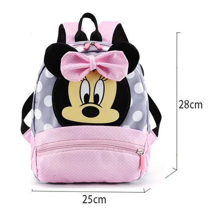 Disney Cartoon-Rucksack für Babys Jungen und Mädchen Minnie Mickey Mouse Kinder Süßer Schulranzen Kindergarten-Rucksack Geschenk für Kinder