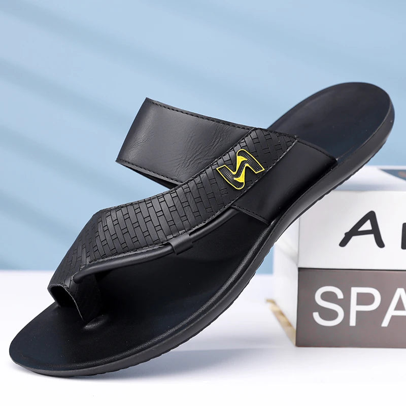 Herren Sommer Mode All-Match Strand Sandalen Rutschfeste Hausschuhe Slip-On Wasserschuhe für Freizeit im Freien-5110