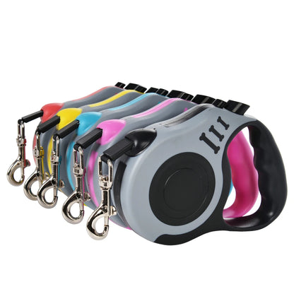 3m 5m Hundeleine für kleine Hunde und Katzen, automatische, ausziehbare, strapazierfähige Nylonleine für Welpen, Outdoor, Reisen, Spaziergänge, Wandern, Zugseil