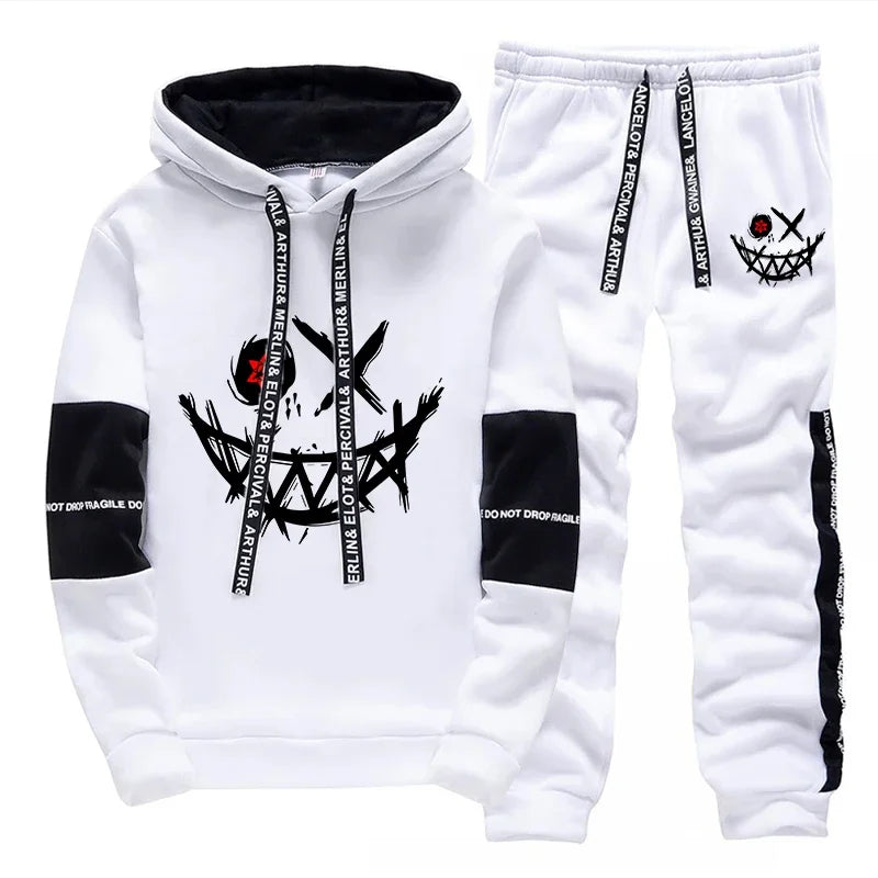 Damen / Herren Einzelteile oder Set ; Trainingsanzug Bedrucktes Sweatshirt + Sweatpants Freizeit Hoodie Hosen Streetwear