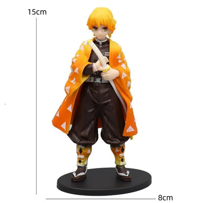 Heißes Demon Slayer Anime Actionfigur Kamado Tanjirou Agatsuma Zenitsu Nezuko Modellspielzeug Kimetsu No Yaiba Krieger Actionfigur