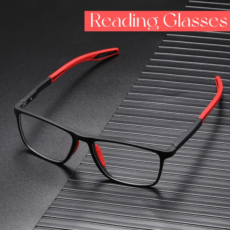 Anti-Blaulicht-Lesebrille Ultralight TR90 Sport-Brille für Presbyopie Damen Herren Weitsichtigal Eyewear Diopters To +4.0