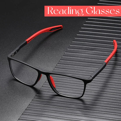 Anti-Blaulicht-Lesebrille Ultralight TR90 Sport-Brille für Presbyopie Damen Herren Weitsichtigal Eyewear Diopters To +4.0