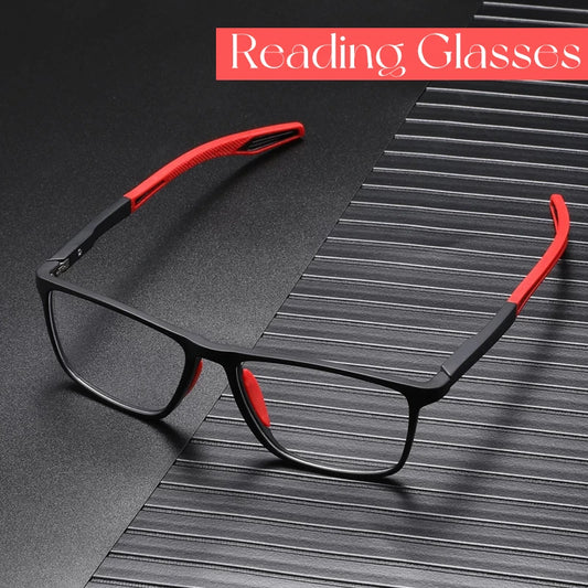 Anti-Blaulicht-Lesebrille Ultralight TR90 Sport-Brille für Presbyopie Damen Herren Weitsichtigal Eyewear Diopters To +4.0