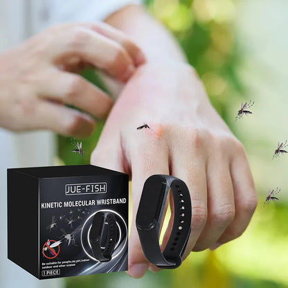 Tragbares Mückenabwehr-Armband für Unisex, physisch & ultraschallbasiert, chemiefrei für Zuhause & Outdoor, inklusive 2 Batterien