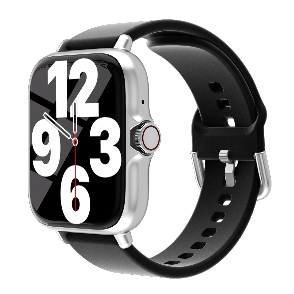 1,83'' Smartwatch mit Nachrichtenantwort, Anruf, Schlafüberwachung, Sport, Schrittzähler, Informationsbenachrichtigungen für iPhone und Android