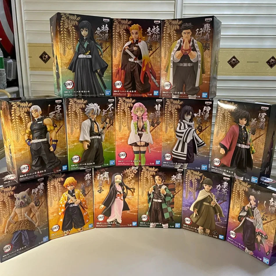 Heißes Demon Slayer Anime Actionfigur Kamado Tanjirou Agatsuma Zenitsu Nezuko Modellspielzeug Kimetsu No Yaiba Krieger Actionfigur