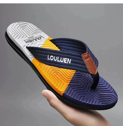 Hochwertige heißverkaufte Herren Flip-Flops Sommerstrand Flip-Flops Herrenmode Atmungsaktive lässige Strand-Herrenschuhe Sommer Outdoor