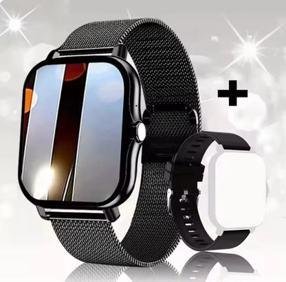 LAXASFIT 2025 Neue Herren Smartwatch Damen Geschenk Voller Touchscreen Sport Fitness Uhr Bluetooth-Anruf Smartwatch