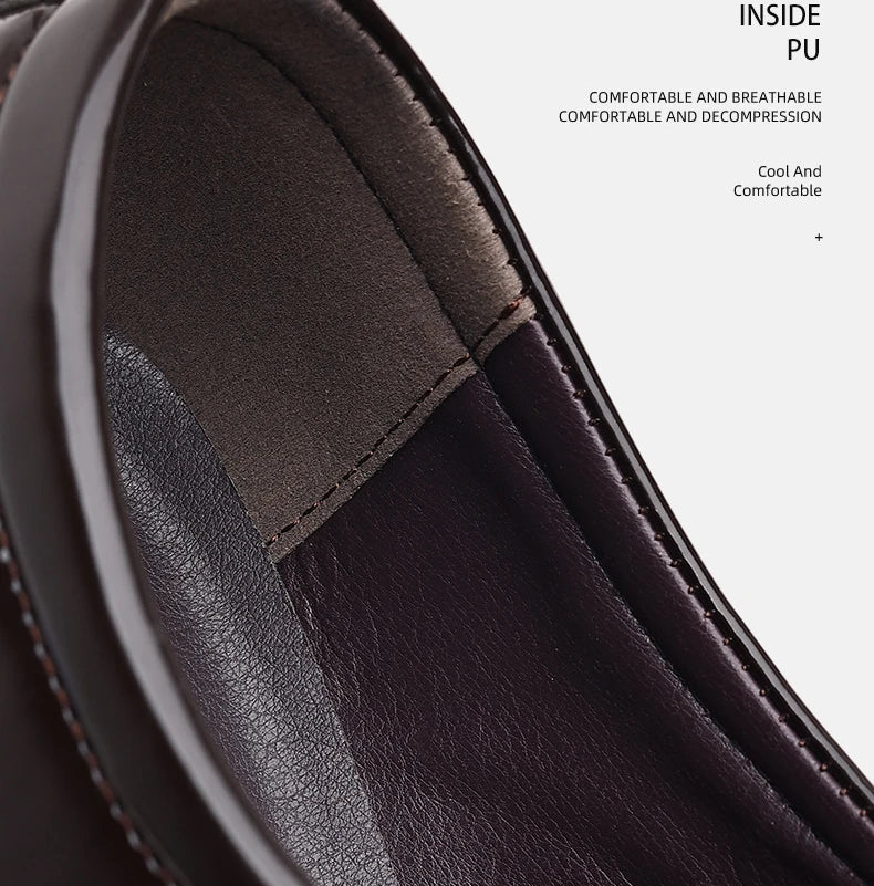 Edle Kunstleder Oxford Schuhe Herren Luxus Lack Hochzeitsschuhe Spitz zulaufende Business Schuhe für Herren Klassische Lederschuhe Große Größen 38-48