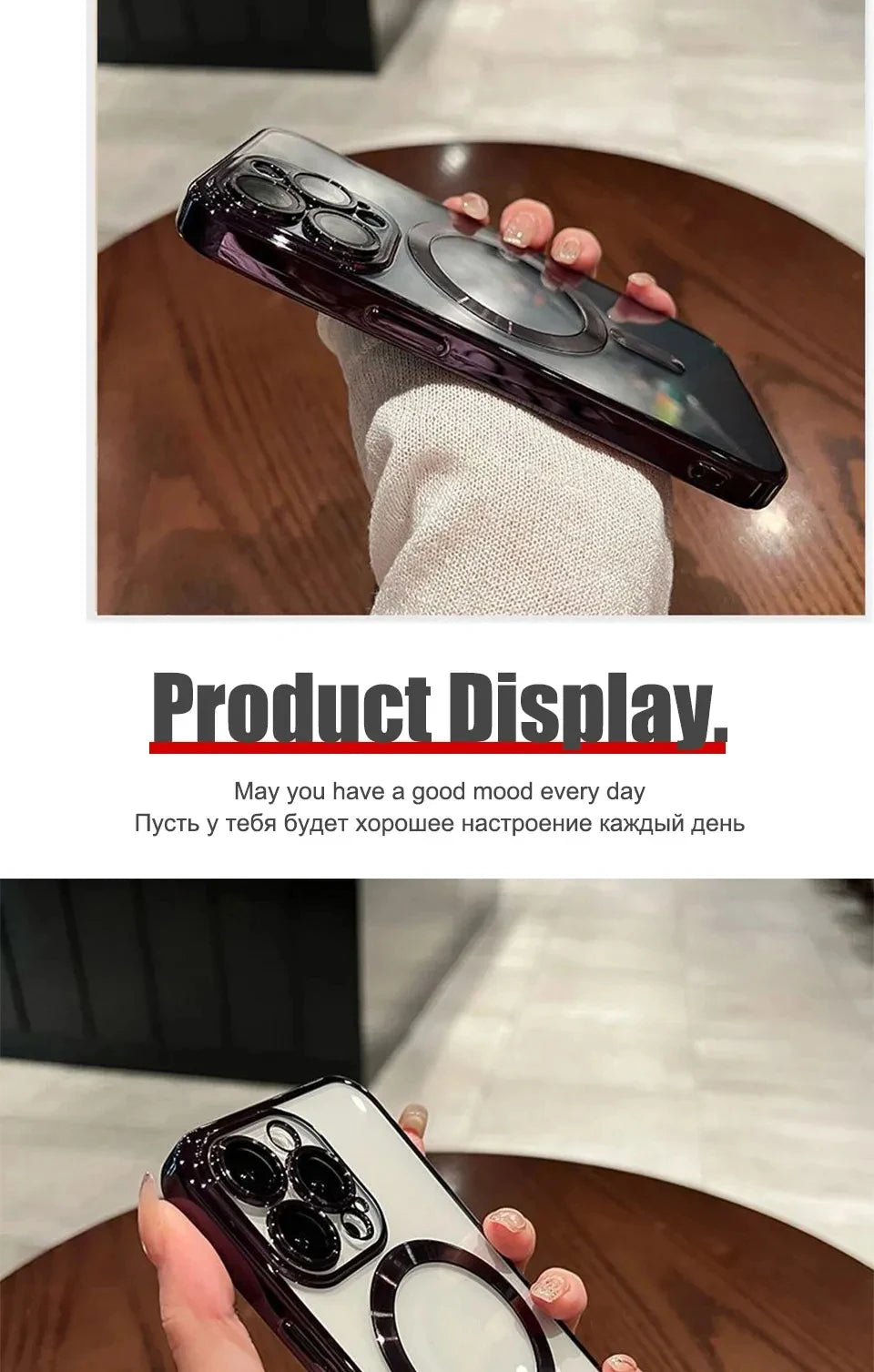 Verchromtes weiches TPU-Case mit vollständigem Linsenschutz für iPhone 13 14 12 11 15 Pro Max Plus Magsafe magnetische Handyhülle kabelloses Ladecover