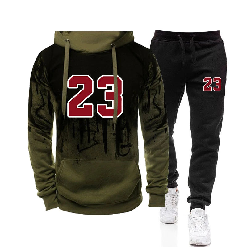 Lässige Kapuzenpullover Jogging-Sweatshirts für Männer Top-Mode Bequeme Herbst-Winter-Alltagskleidung Sport-Sweatpants