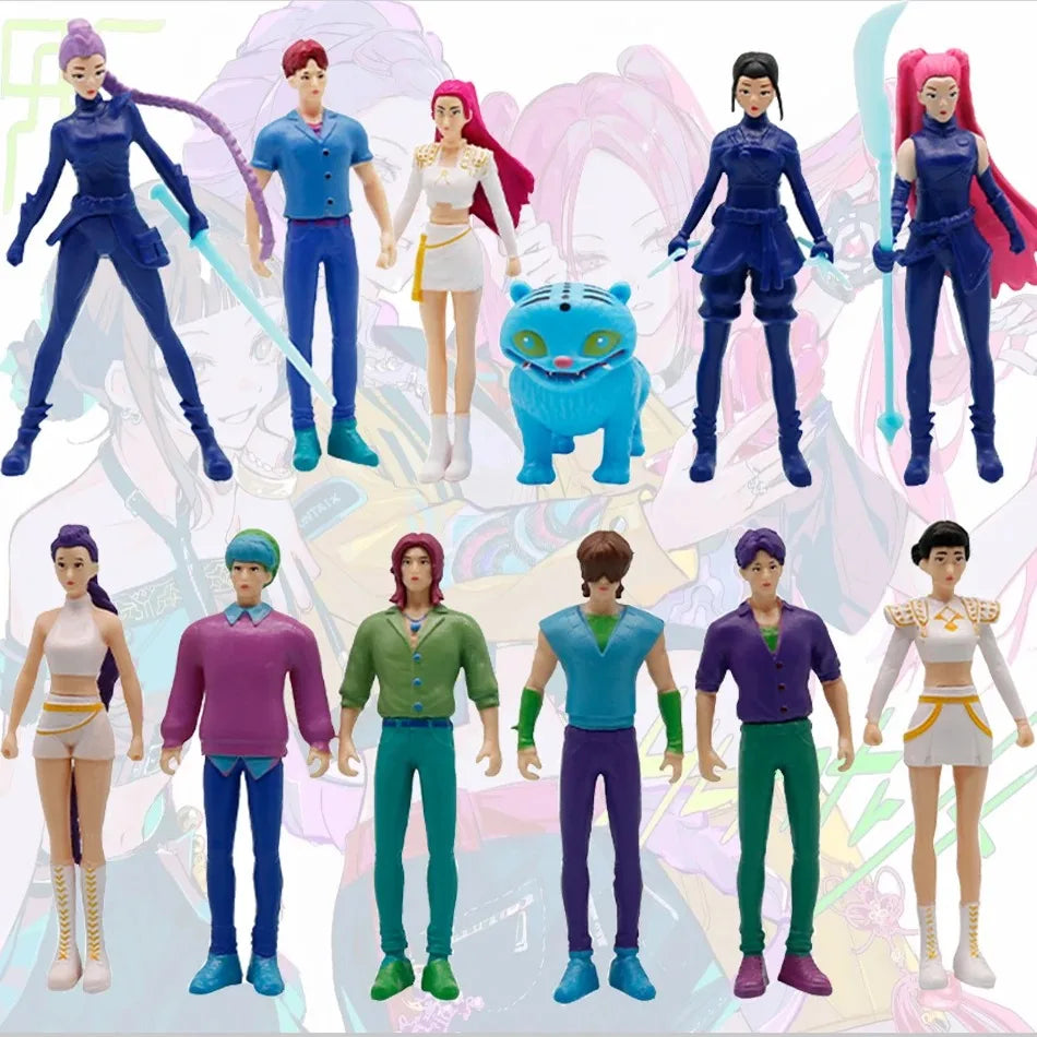 K-pop Dämonenjäger Actionfigur Spielzeug Derpys Tiger Rumi Mira Zoey Sussy Figur Puppe Für Fans
