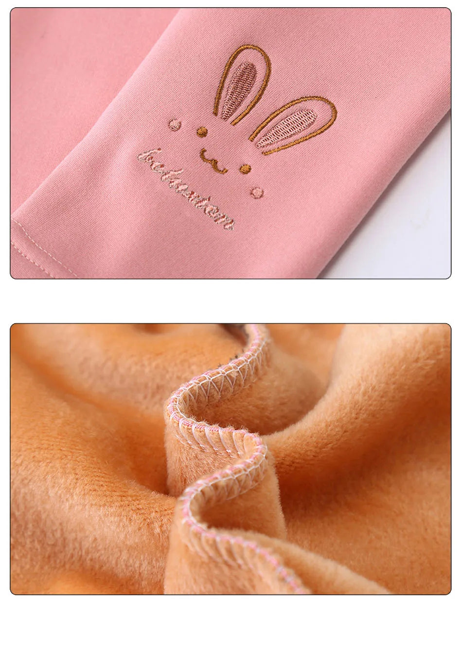 2025 Kinderleggings Mädchen Fleecegefütterte Thermohose Baby Freizeithose Kinder Warme Hoses Elastic Bunny Tights 3-8 Years