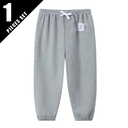 Kinder Mehrfarbige Saisonale Freizeit-Sporthose für Jungen und Mädchen Herbst Solide Farbe Modische Lockere Sweatpants