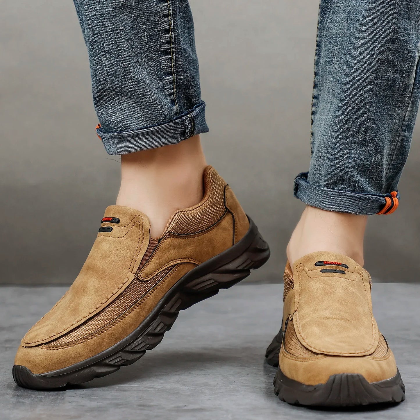 Herren Kunst-Lederschuhe Lässige Schuhe Atmungsaktive Loafers Herren Sneaker Neue Bequeme Lederschuhe Flache Schuhe Herren Sneaker