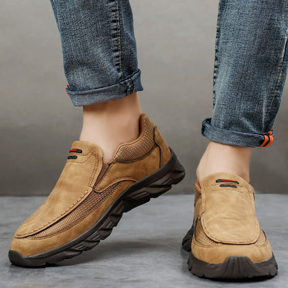 Herren Kunst-Lederschuhe Lässige Schuhe Atmungsaktive Loafers Herren Sneaker Neue Bequeme Lederschuhe Flache Schuhe Herren Sneaker