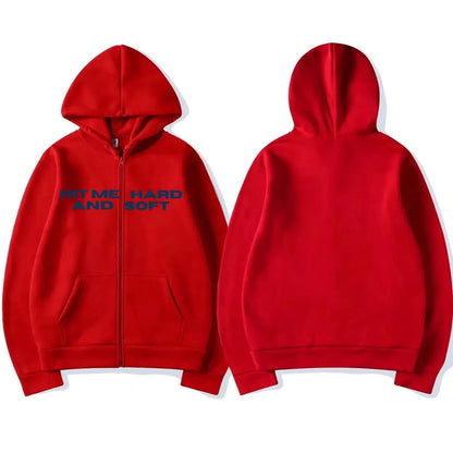 Hit Me Hard and Soft 2025 Tour Reißverschluss-Hoodies für Männer und Frauen Harajuku Pullover Mode Hip-Hop Zip-Up-Sweatshirts Jacken Fan-Geschenk