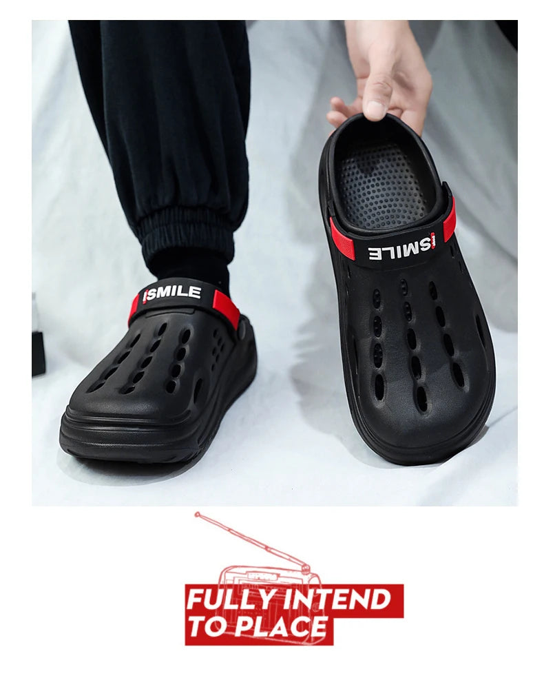 Klassische Clog Herren Freizeit Sandalen Unisex Geschlossene Zehen Slip-Ons Outdoor Herren Atmungsaktive Strand Schuhe Hausschuhe