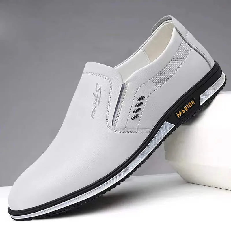 Luxuriöse Herren-Kunst-Lederschuhe Bequeme Loafer Zum Hineinschlüpfen Herrenschuhe Mokassins Rutschfeste Fahrschuhe Hochwertige Herrenschuhe Übergröße