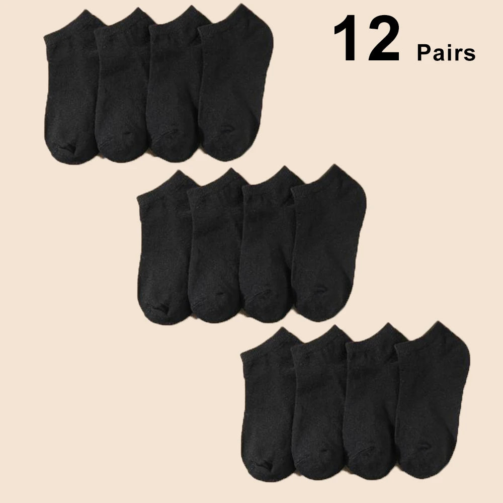 10/12/20/40 Paar One Size (EU 38-44) Unisex Bootssocken Business Sport Schweißaufnahme Sommer Herbst Einfarbig Weiche Knöchelsocken Ohne Fusseln
