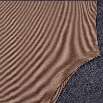 Ärmelloser Strick-Body Heiße Sommer Sexy Bodycon Schulterfreies Neckholder-Top Lässiger Street-Body Für Frauen Clubwear