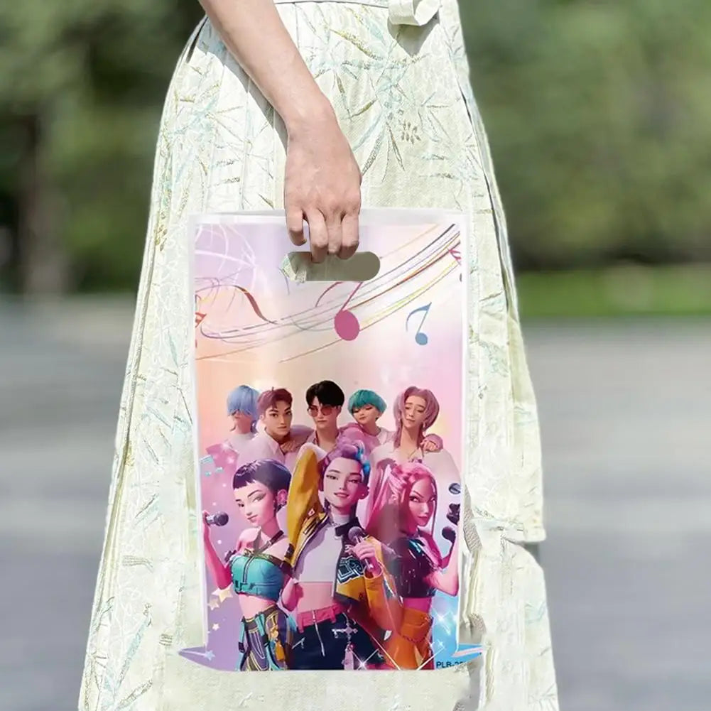10 Stück K-Pop Dämonenjäger Themen-Party-Geschenktüten Geburtstag Süßigkeitentüten Geschenk Partydekoration