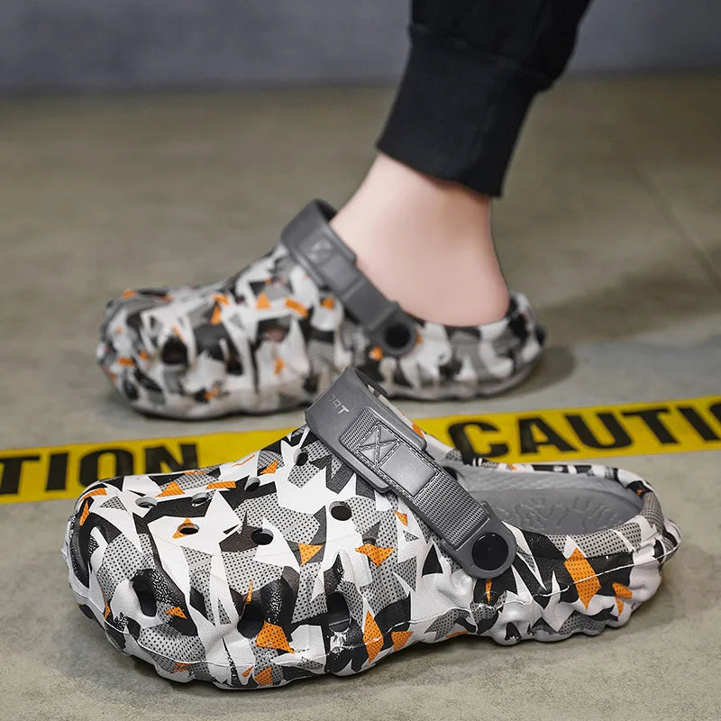2026 Herren-Hauben-Clogs Hausschuhe Herren Gartenschuhe Für Herren Arch Support Slides Sommermode Strandschuhe Rutschfeste EVA-Hausschuhe
