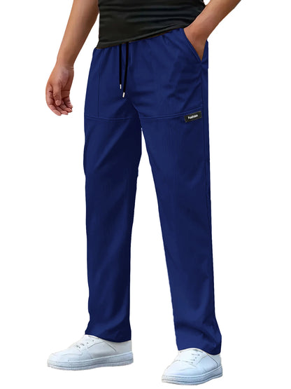 Herren Leichte Hosen Lässige Locker Sitzende Sporthosen Herren Lässige Dünne Gerade Beinhosen Männliche Mode Outdoor Jogginghosen
