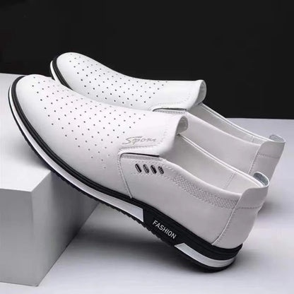 Luxuriöse Herren-Kunst-Lederschuhe Bequeme Loafer Zum Hineinschlüpfen Herrenschuhe Mokassins Rutschfeste Fahrschuhe Hochwertige Herrenschuhe Übergröße
