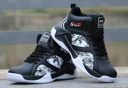 Neue rutschfeste Herren-Sneaker High-Top Herren-Basketballschuhe Luxuriöse bequeme Laufschuhe Modische vielseitige Freizeitschuhe