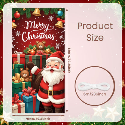 Weihnachts-Flaggenbanner für die Veranda, Türbanner, Weihnachtsdekorationen für Zuhause 2025, Ornamente, Weihnachtsgeschenke, Navidad, Neujahrsdekoration 2026