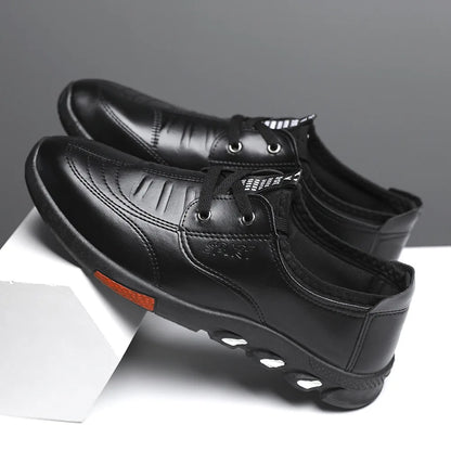 Herren Kunst-Lederschuhe Business-Casual-Schuhe Weiche Sohlen Rutschfeste Loafer Mokassins Herren Slip-On Atmungsaktive Sneaker