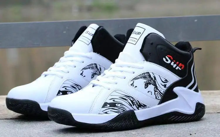 Neue rutschfeste Herren-Sneaker High-Top Herren-Basketballschuhe Luxuriöse bequeme Laufschuhe Modische vielseitige Freizeitschuhe