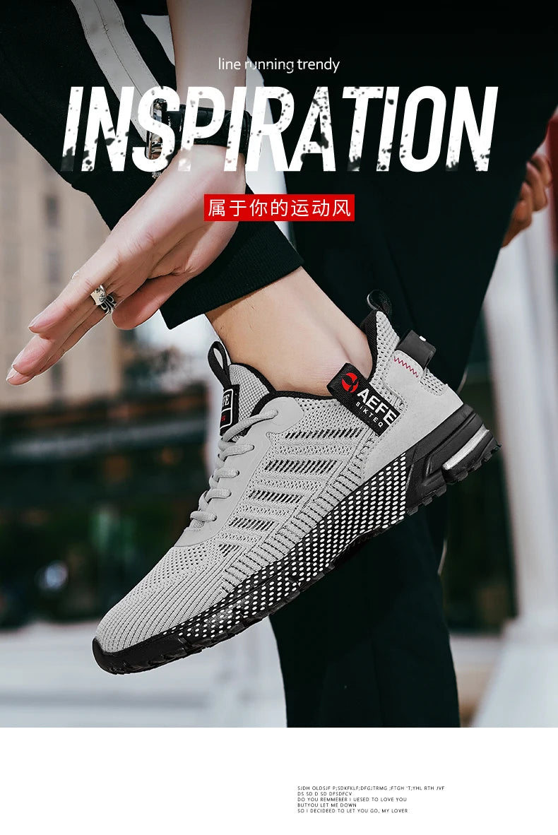 Neue Herren Laufschuhe Atmungsaktive Outdoor-Sportschuhe Leichte Sneakers für Herren Bequeme Sporttrainingsschuhe