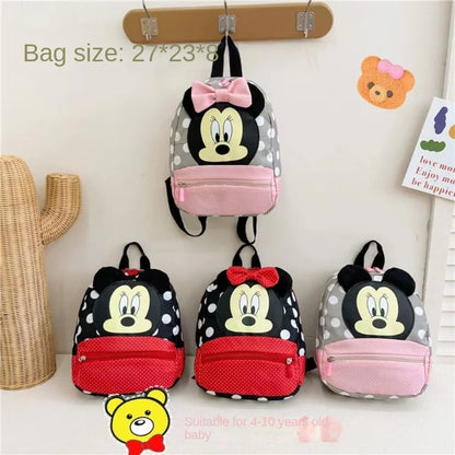 Disney Cartoon-Rucksack für Babys Jungen und Mädchen Minnie Mickey Mouse Kinder Süßer Schulranzen Kindergarten-Rucksack Geschenk für Kinder