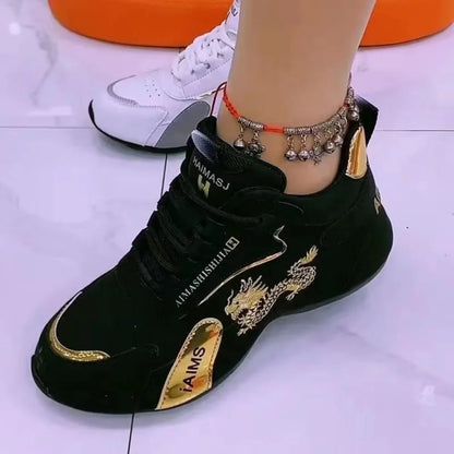 Designer-Sneaker für Frauen, Sommer, Leder, wasserdicht, lässige Sportschuhe, leicht, atmungsaktiv, rutschfeste Plateau-Schuhe